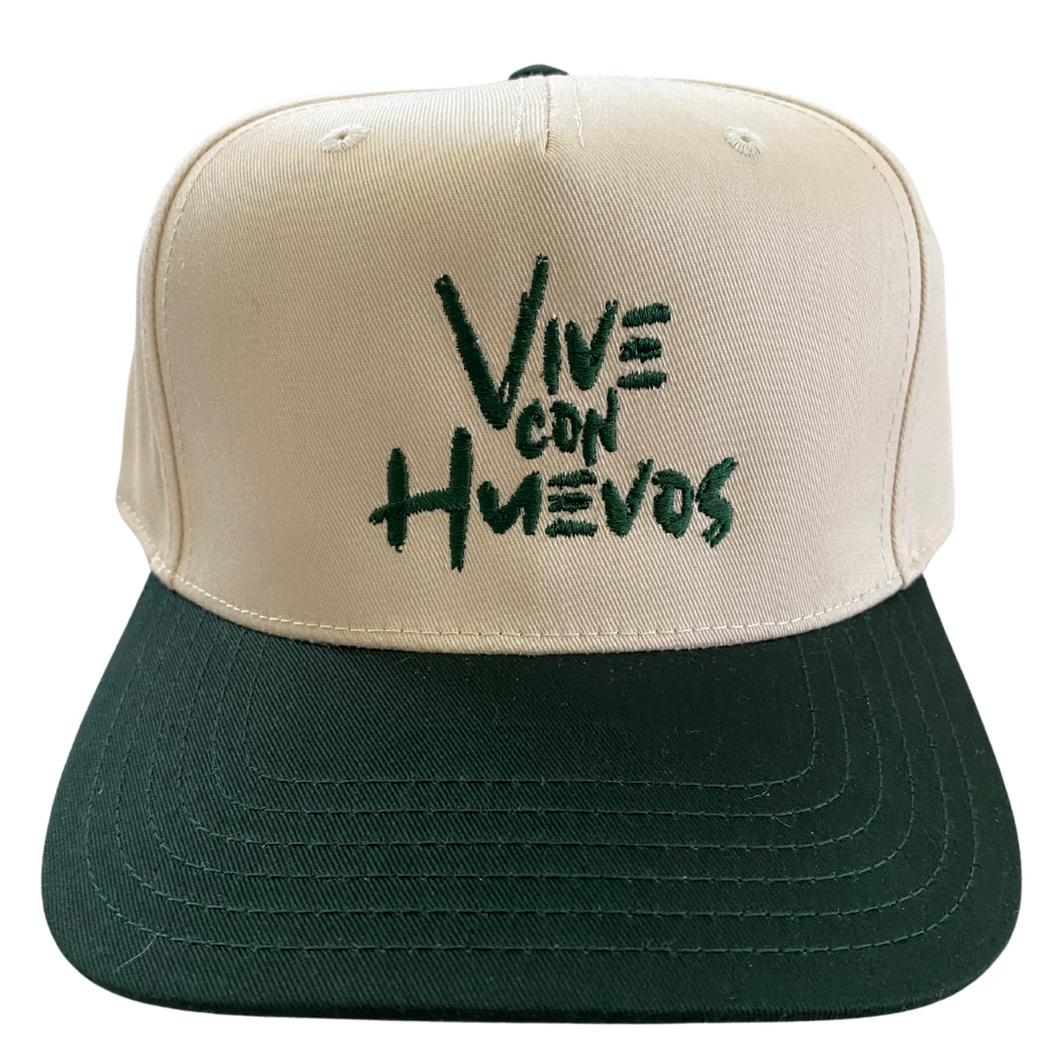 VCH Beige and Green Snapback